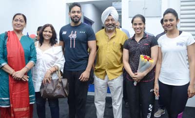 Saina Nehwal Launch Rakul Preet Singh's F45 Gym @ Kokapet