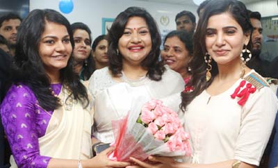 Samantha Inaugurates Vcare Super Speciality Clinic @ Banjara Hills