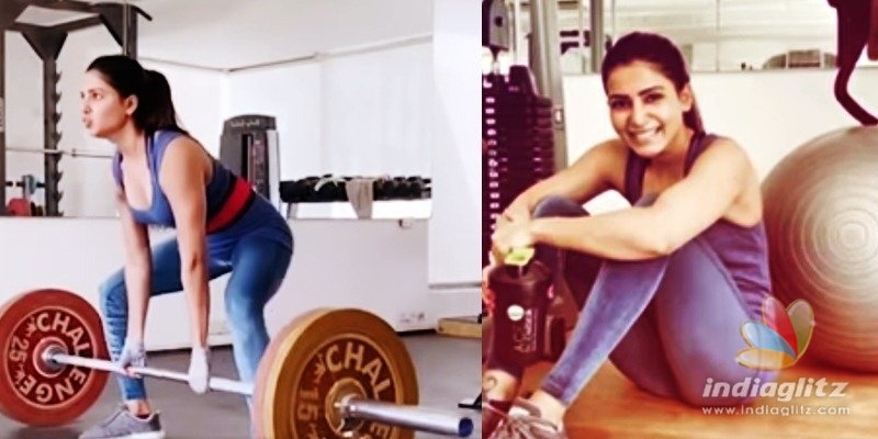 Samantha does it big-time for fitness