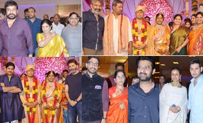 Celebs @ Producer Shyam Prasad Reddy's  Daughter Wedding