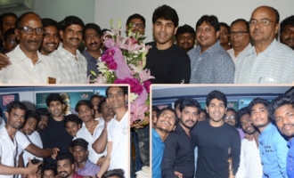 Allu Sirish Celebrates His Birthday Amidst Fans