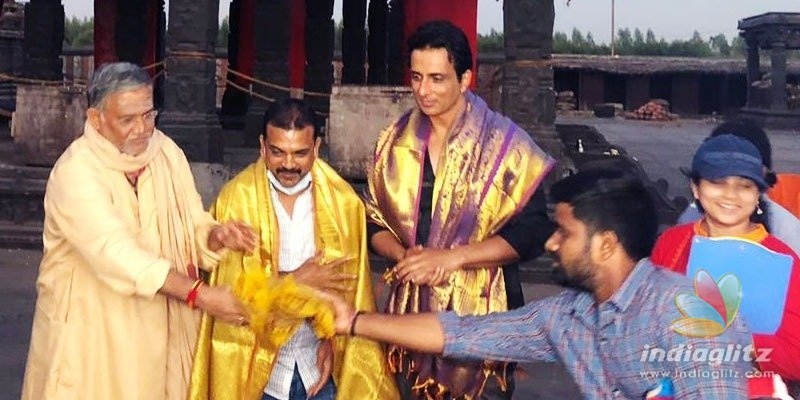 Pic Talk: Acharya team welcomes Sonu Sood with felicitation