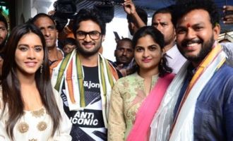 'Nannu Dochukunduvate' Team at Arasavilli Surya Narayana Swamy Temple