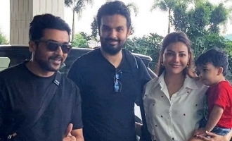 Suriya and Kajal Aggarwal Share a Sweet Reunion at Mumbai Airport