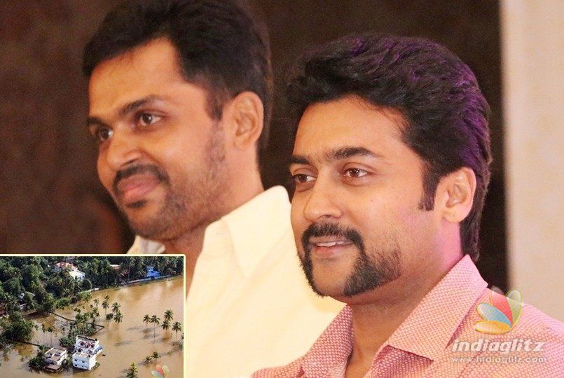 Suriya, Karthi donate big for Kerala flood relief