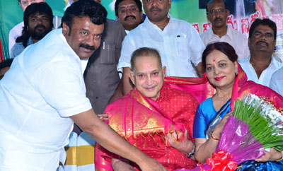 Talasani & MAA Felicitate VijayaNirmala On Receiving Doctorate