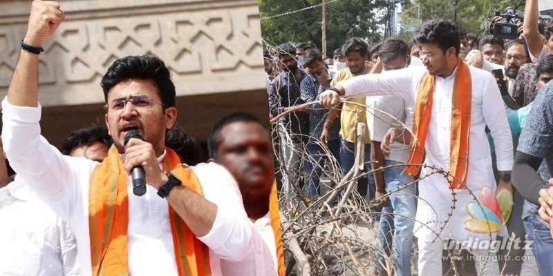 BJP slams Nizam rule of TRS after case against Tejasvi Surya