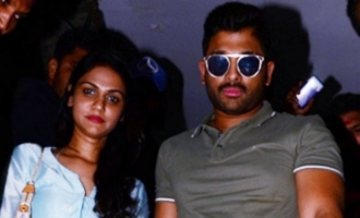 Allu Arjun Watches Naa Peru Surya at Sandhya Theater, Hyd