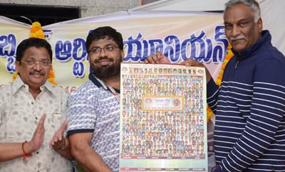 Telugu Movie Dubbing Artists Union Calendar Launch