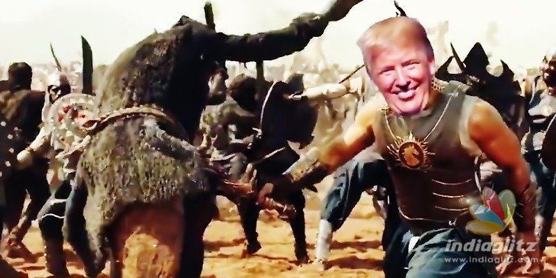 Trump becomes Prabhas character, Team Baahubali is thrilled!