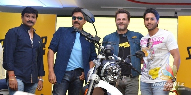 Venky, Chay unveil Scrambler Ducati in Hyd