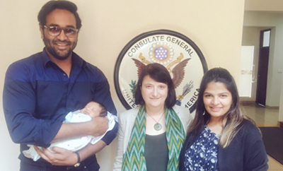 Vishnu & wife meet with US Consul General