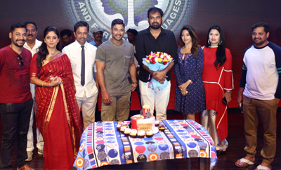 'Naa Peru Surya' Team Celebrates Vakkantham Vamsi Birthday