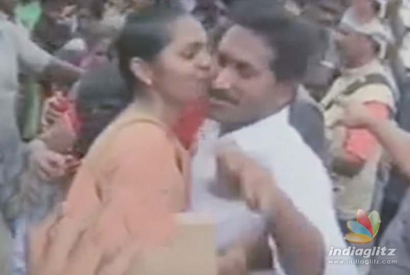 Young girl kisses Jagan suddenly, surprises all